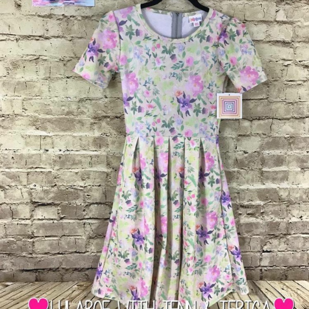 LuLaRoe Amelia Dress - Spring Floral Print XXS